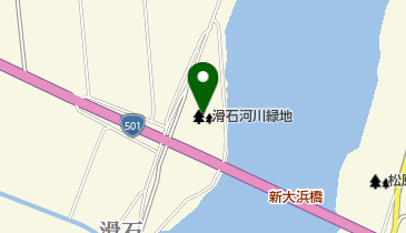 滑石河川緑地の地図画像