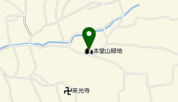 本堂山緑地の地図画像