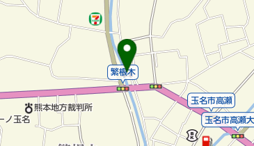 繁根木川水際緑地の地図画像