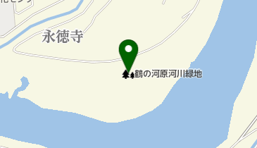 鶴の河原河川緑地の地図画像