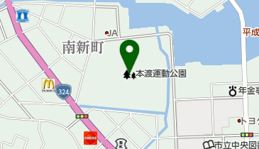 本渡運動公園の地図画像