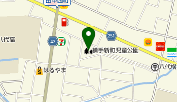 横手新町児童公園の地図画像