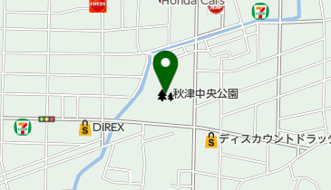 秋津中央公園の地図画像