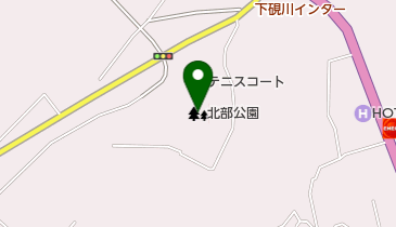 北部公園の地図画像