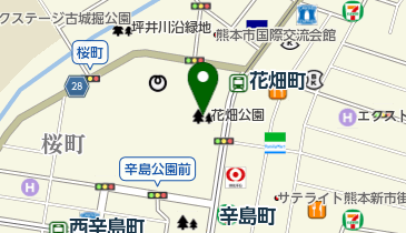 花畑公園の地図画像