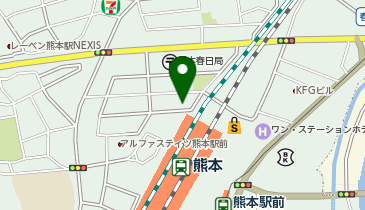 駅レンタカー熊本営業所の地図画像