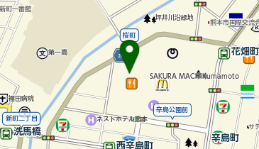 セントラルスポーツジムスタサクラマチ熊本の地図画像
