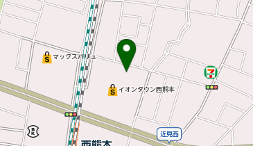カーブスイオンタウン西熊本の地図画像