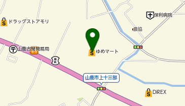 ゆめマート東山鹿の地図画像