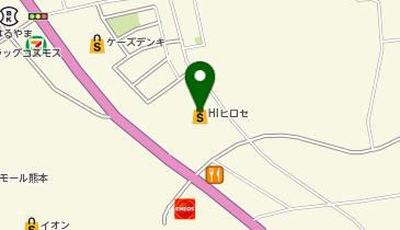 HIヒロセ嘉島上島店の地図画像