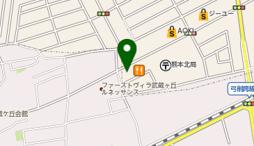 星乃珈琲店熊本光の森店の地図画像