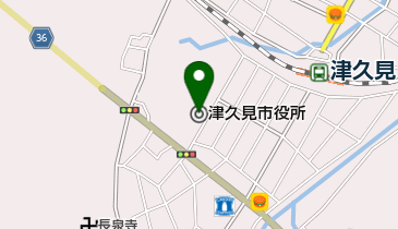 津久見市役所の地図画像