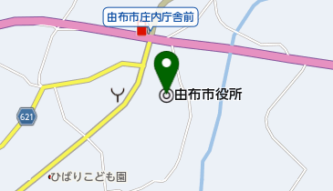 由布市役所の地図画像