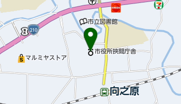 由布市役所挾間庁舎の地図画像