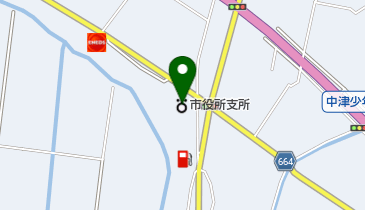 中津市三光支所の地図画像