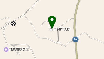 竹田市直入支所の地図画像