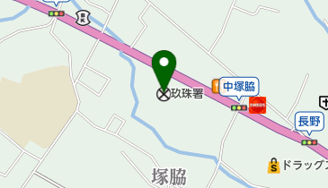 玖珠警察署の地図画像