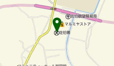 佐伯警察署の地図画像