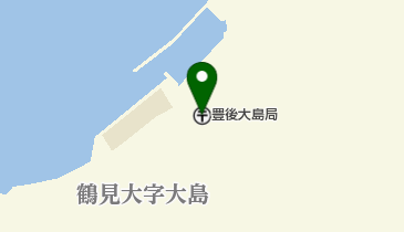 豊後大島郵便局の地図画像