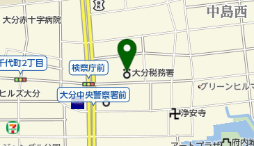 大分税務署の地図画像