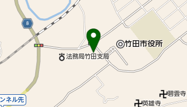 竹田税務署の地図画像