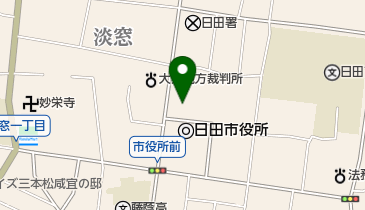 日田税務署の地図画像