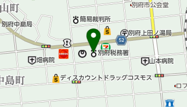 別府税務署の地図画像