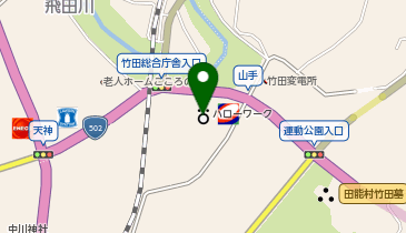 竹田市ふるさとハローワークの地図画像