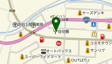 佐伯市消防本部の地図画像