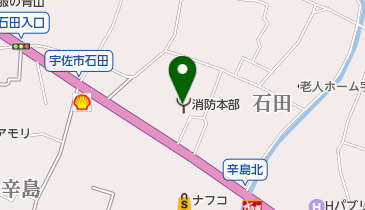 宇佐地域消防組合消防本部の地図画像