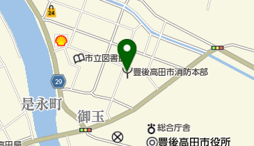 豊後高田市消防本部の地図画像