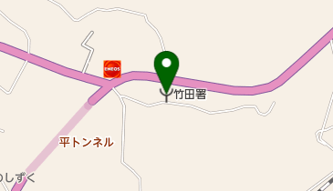 竹田市消防署の地図画像