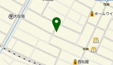 大分市東消防署大在出張所の地図画像