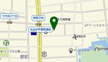 大分地方裁判所の地図画像