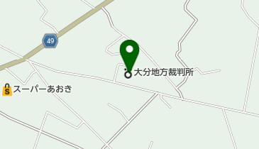 杵築簡易裁判所の地図画像