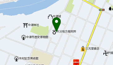 大分家庭裁判所中津支部の地図画像