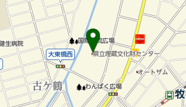 大分県立埋蔵文化財センターの地図画像