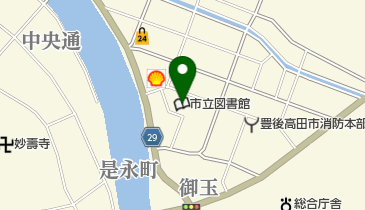 豊後高田市立図書館の地図画像