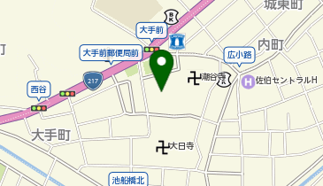 さいき城山桜ホールの地図画像