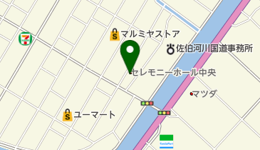 セレモニーホール中央の地図画像