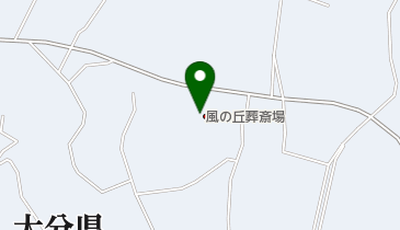 中津市風の丘葬斎場の地図画像