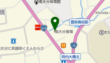 葵会館南大分斎場の地図画像