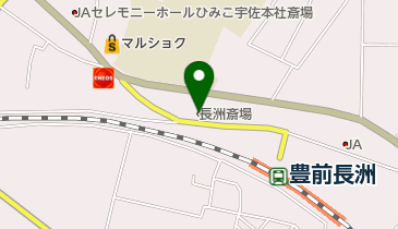 城葬儀社長洲斎場の地図画像