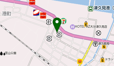 豊和銀行津久見支店の地図画像