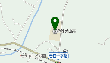 大分県立玖珠美山高校の地図画像