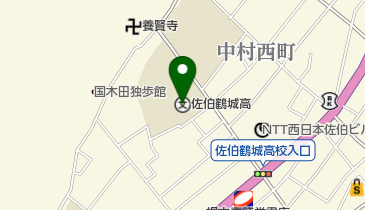 大分県立佐伯鶴城高校の地図画像