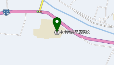 大分県立中津南高校耶馬溪校の地図画像