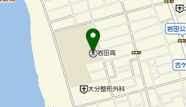私立岩田高校の地図画像