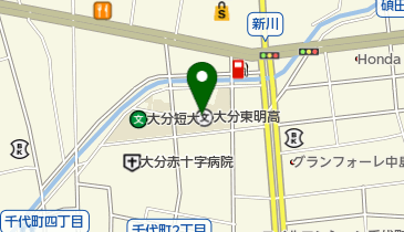 私立大分東明高校の地図画像