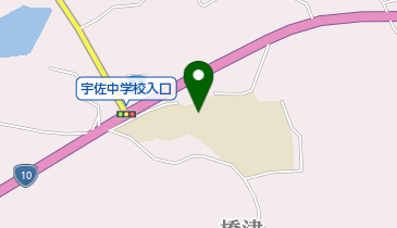 宇佐市立宇佐中学校の地図画像